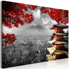 LANDSCAPE JAPAN Canvas Print Framed Wall Art Picture Photo Image c-C-0240-b-a