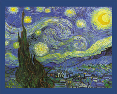 Nuit Etoilee a Saint-Remy Starry Night Vincent Van Gogh Art Poster