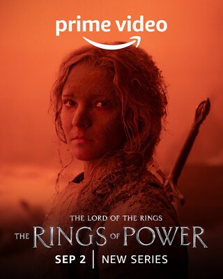 LORD OF THE RINGS LOTR POSTER RINGS OF POWER GALADRIEL PRIME VIDEO