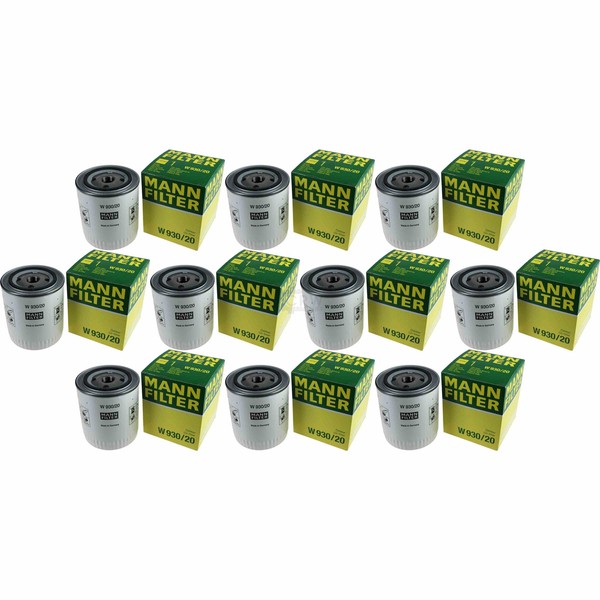 10X Mann-Filter ÖLfilter Oelfilter W 930/20 Oil Filter-image
