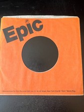 7" Epic Records Company Sleeve VG for 45's Sleeve Only