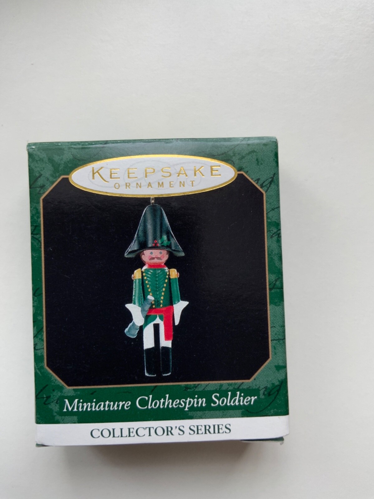 Hallmark Keepsake Lot of 6 Miniature Clothespin Soldier Ornaments 1995
