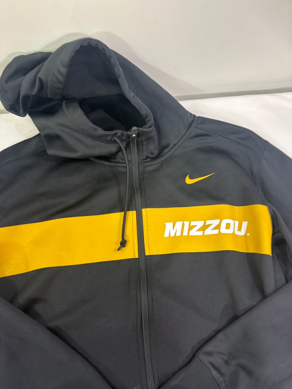 SACAI X NIKE Nike Mizzou Missouri Tigers giacca manica lunga con cappuccio nera taglia large L