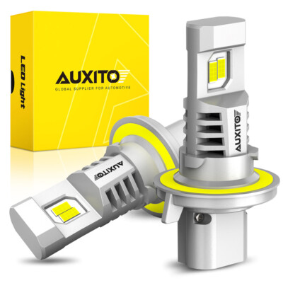 AUXITO 2X H13 9008 LED Headlight Bulbs High Low Beam Bright White CANBUS 80000LM