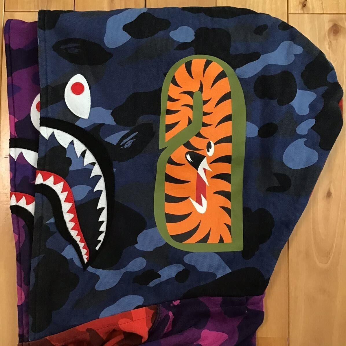 BAPE Double shark full zip hoodie crazy camo A Bathing Ape BAPE Double shark full zip hoodie crazy camo A Bathing Ape