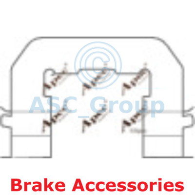 Apec BRAKING Scheibenbremse Mando Pad Montagesatz Zubehör KIT1078
