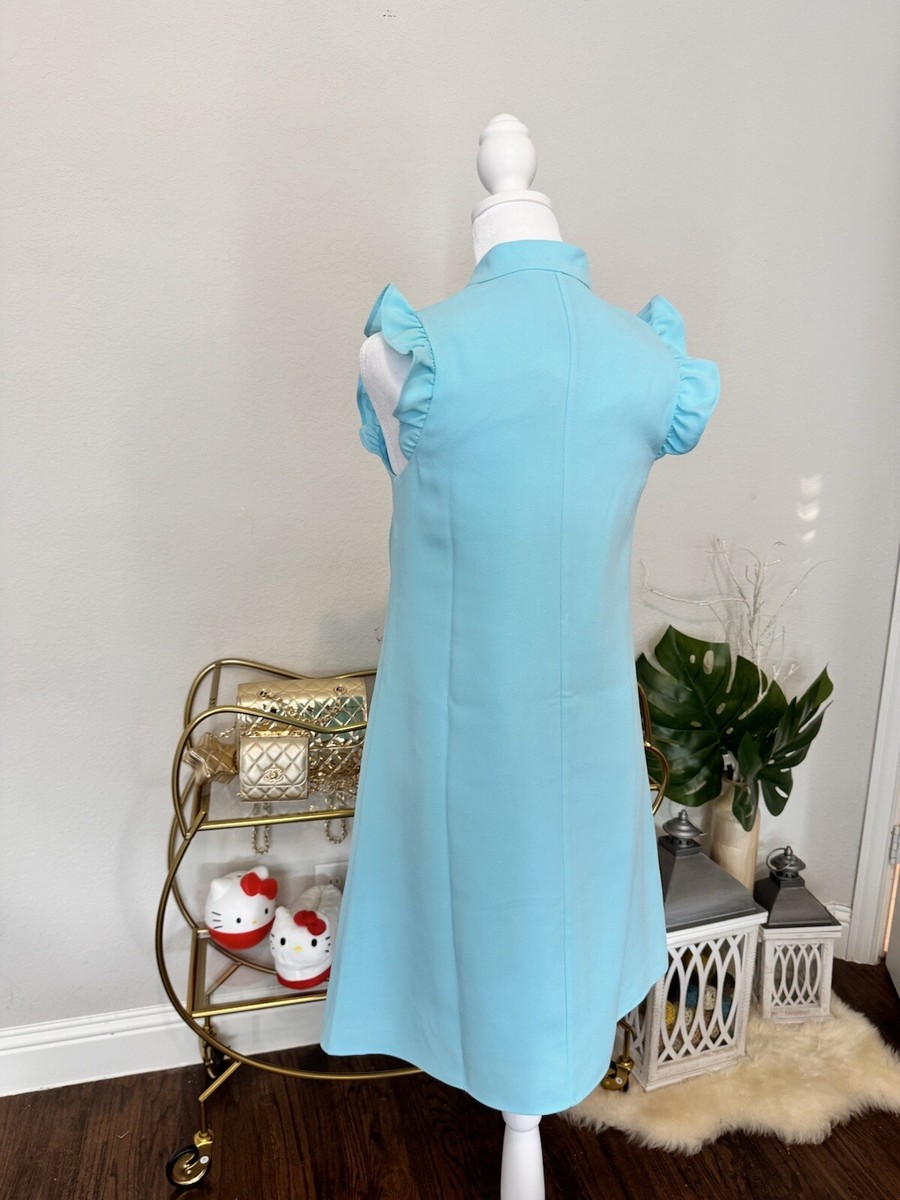 New With Tag Lilly Pulitzer Adalee Shift Dress Blue Ibiza Size 00