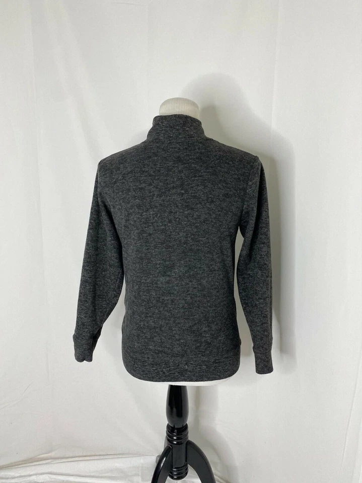 Girl's Large Jacket Puma Grey Fleece Full Zip Long Sleeve High Neck - Image 3 of 4