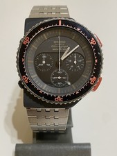 SEIKO 7A28-6000 ALIENS JAPAN BLACK/GREY WATCH