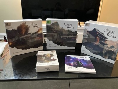 The Great Wall Dragon Gameplay Pledge Kickstarter Board Game w Miniatures - New