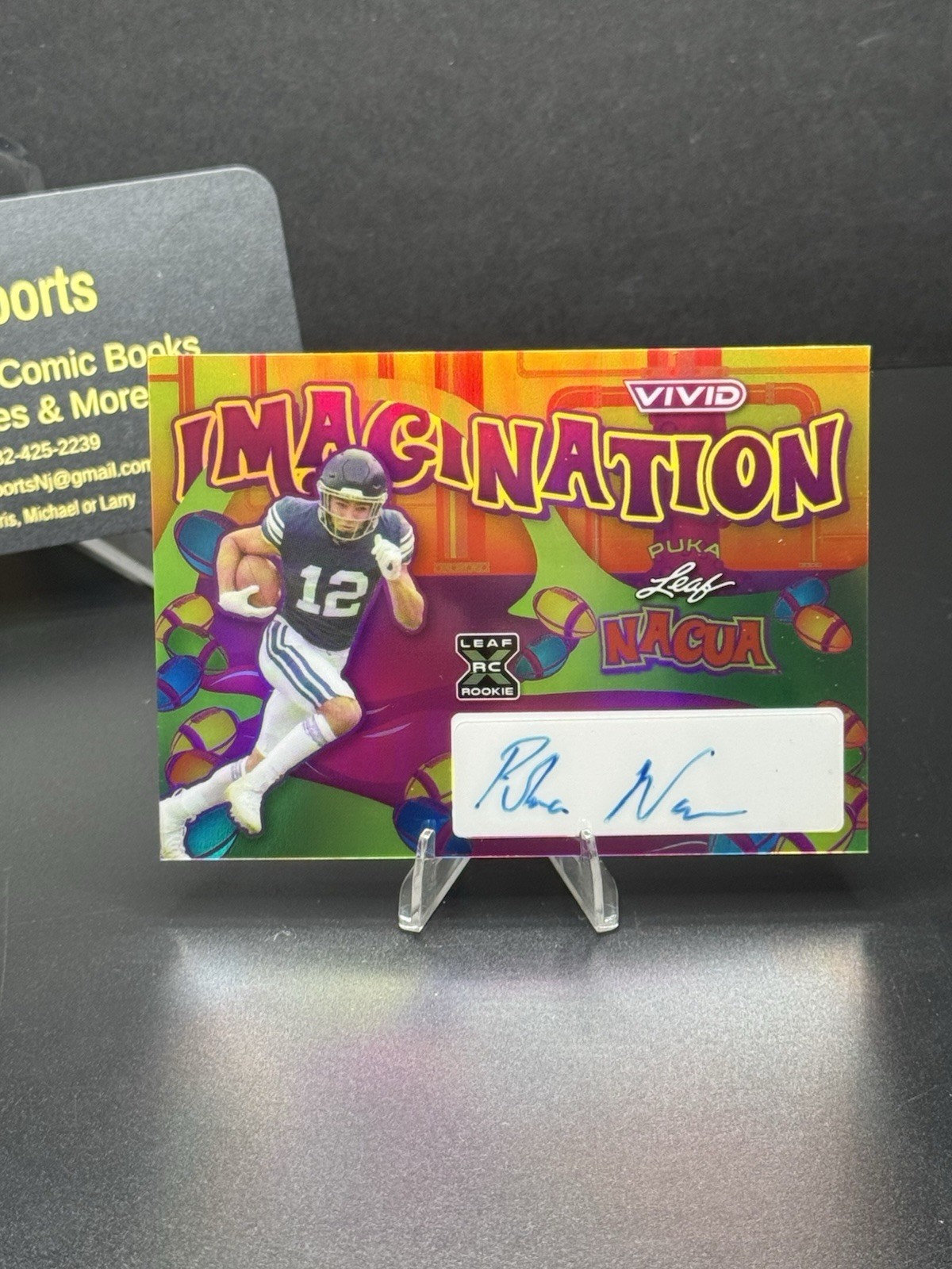 Puka Nacua Leaf Vivid Imagination Autographs #VIPN1 Base