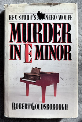 The Murder in E Minor 1986 Robert Goldsborough Vintage Crime First Edition HC DJ