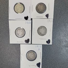 Barber Dime Silver 10C Lot of 5 Coins Mixed Dates #283