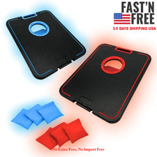 HOT SALE LED Cornhole Board Set - Light Up Bean Bag Toss with 6 Bags, NEW USA