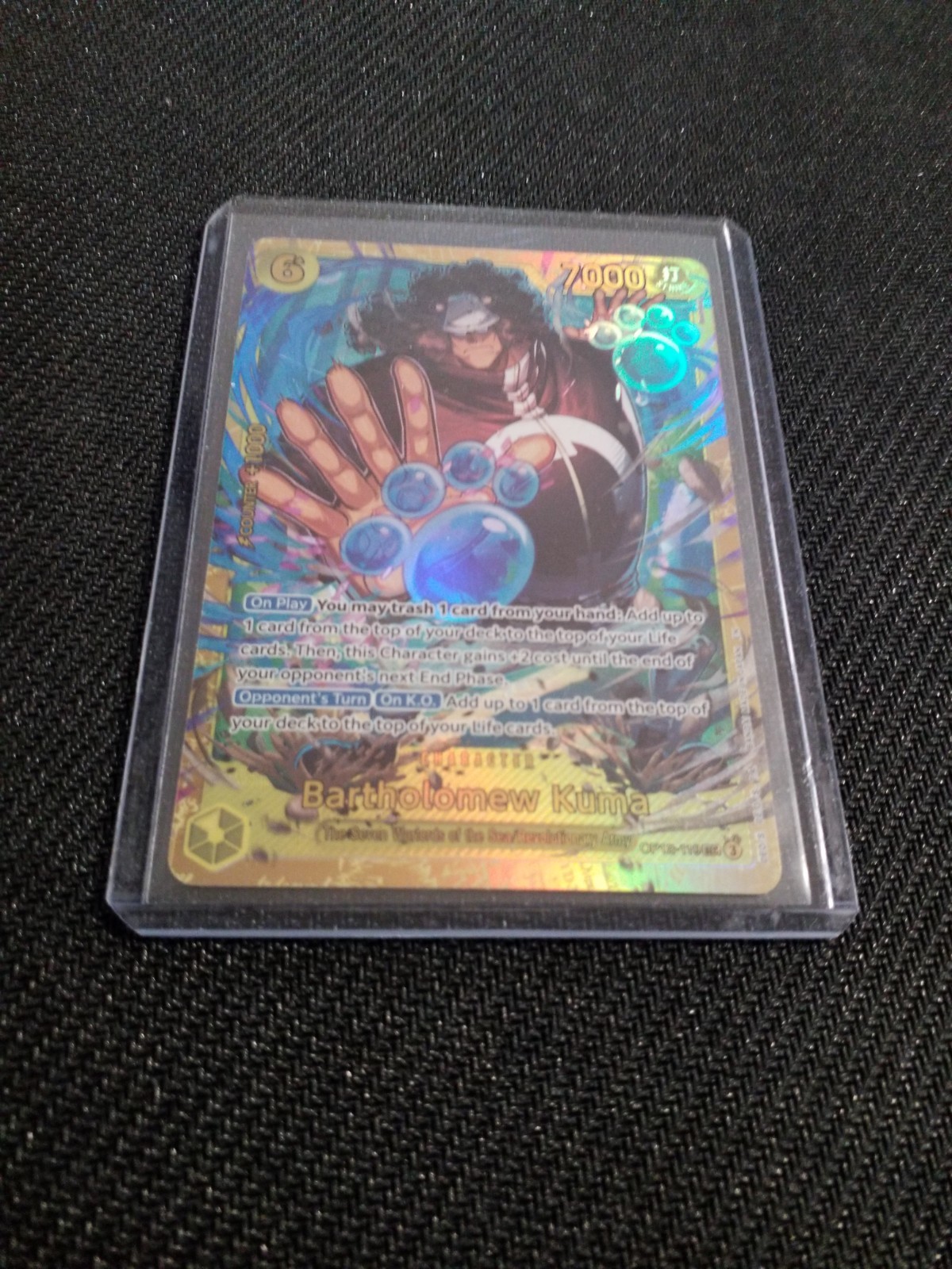 One Piece CCG - Bartholomew Kuma Alt Art OP12-119 SEC - Legacy of the Master NM
