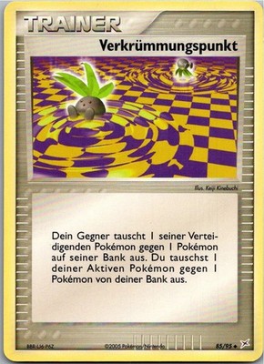 Pokémon Verkrümmungspunkt 85/95 EX Team Magma vs Team Aqua 2005 Deutsch