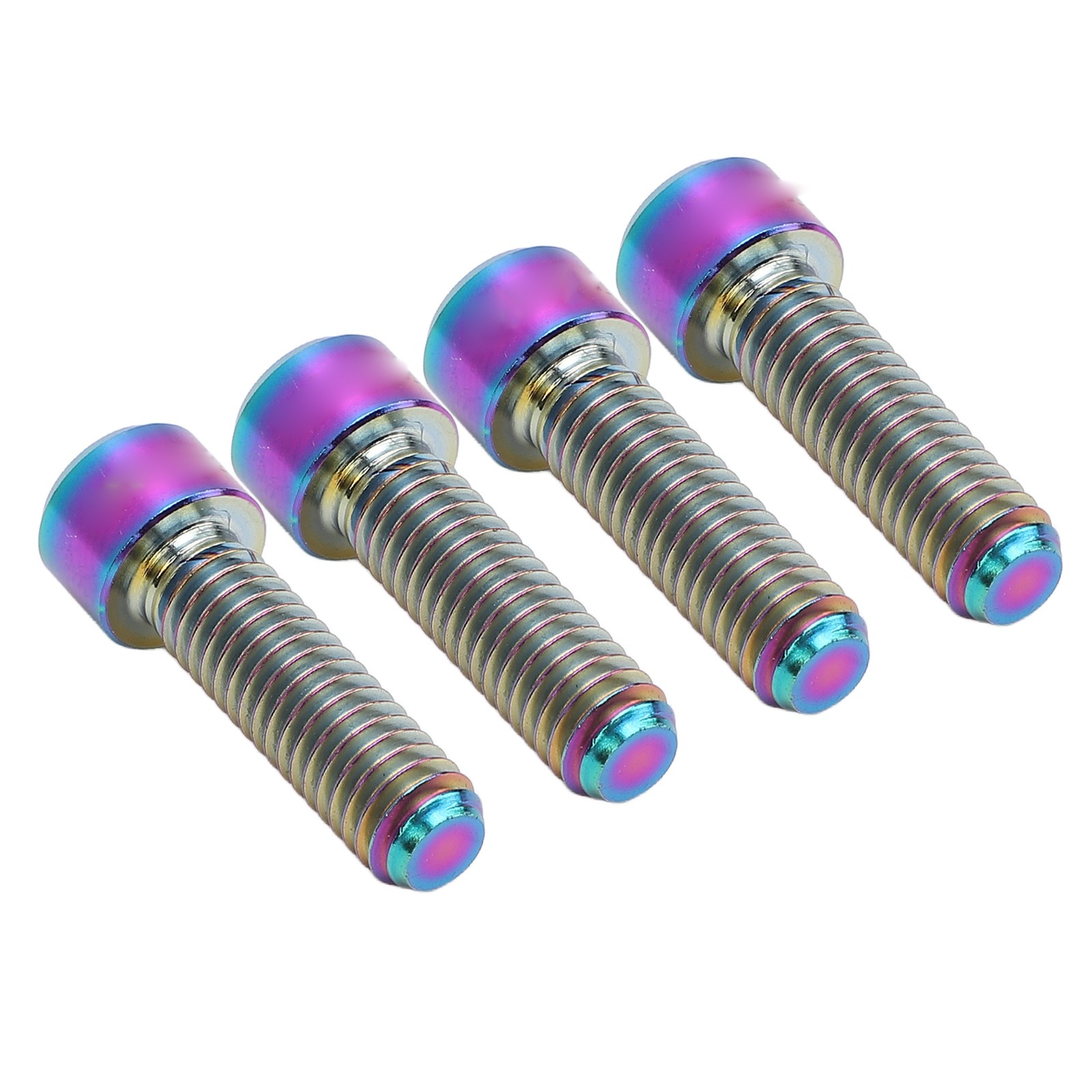 4PCS M6x20mm Disc Brake Fixed Bolts Ti Alloy Disc Brake Caliper Screws For