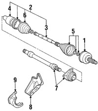 Genuine Ford Cv Axle Shaft Carrier Bearing Bracket F8RZ-3K305-AA