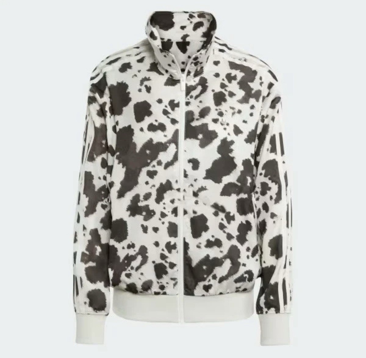 Adidas Originals Satin Track Jacket Cow Print | size Medium