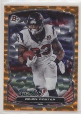 2014 Bowman Orange Ice 19/50 Arian Foster #108 y0i