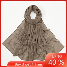 Muslim Women Hijab Long Headscarf Shawl Wrap Scarf Chiffon Stole Turban Islamic
