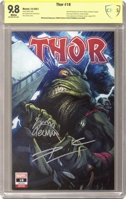 Thor #18COMICTOM CBCS 9.8 Witnessed Sig Cates/ Stegman 2021 22-2F314F7-021