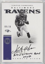 2016 Panini Encased Scripted Signatures Silver 9/10 Kenneth Dixon Auto 1k5