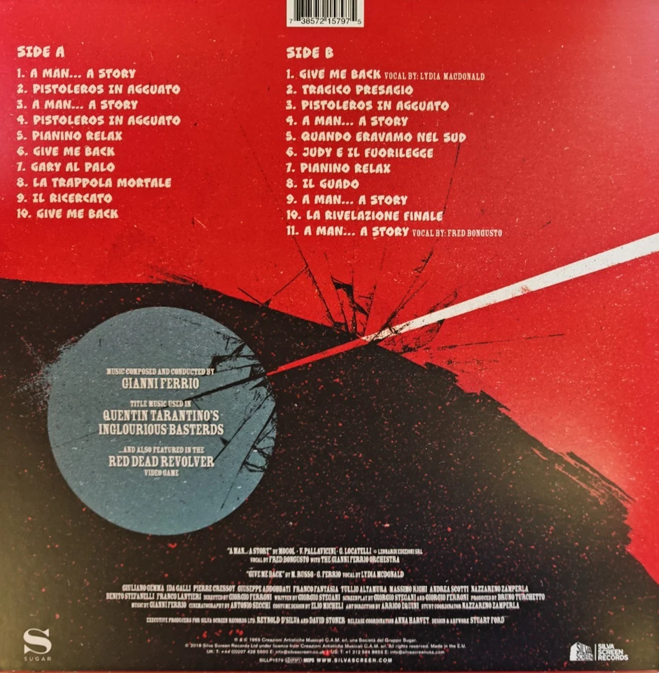 Gianni Ferrio Un Dollaro Bucato One Silver Dollar LP Album vinyl record Silver - Image 3 of 4