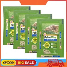 4 packs Feline Pine Original 100 Natural Cat Litter, 20 lb Bag