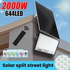 2000W LED Solar Flood Lights Outdoor Street Light Dusk to Dawn Flood Wall Lamp