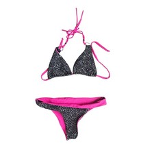 Phax Leopeard Print Pink Lining Triangle Biki...