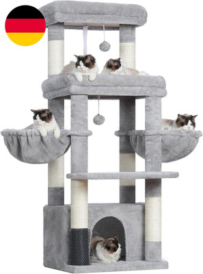 Hey-Brother Kratzbaum, Katzenbaum Für Großkatze Und Maine-Coon-Katzen, Mehrstöck
