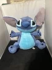 Disney Lilo  Stitch Medium Size Blue Stuffed Plush Doll Soft Alien Hawaii JZ32