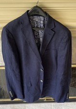 38R Ralph Lauren 100 Linen Navy Blue Blazer Sports Coat Jacket 499 Retail