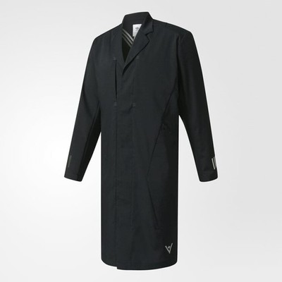 Adidas X White Mountaineering Long Coat BQ0931 Black Reflective Jacket - Medium