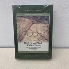 NEW MARK TWAIN The Great Courses Life & Work Parts 1&2 DVDs & Guidebook SEALED!