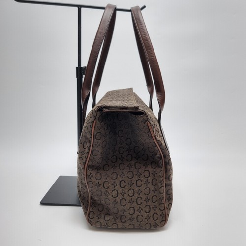 Celine Braune Macadam Triumph Canvas Tote Bag 508-45 144816107 - Picture 8 of 21