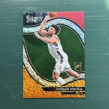 2020-21 Select Courtside Red White Orange Shimmer Prizm Jordan Nwora #262 Rookie