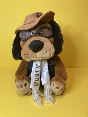 BORN Aviation Dusty the Farmer Plush Stuffed Dog Animal with Aviator Goggles