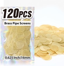 120PCS 5/8 Inch Brass Mesh Pipe Screens