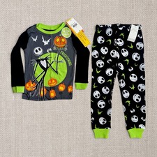 Boys 2-Piece Jack Skellington Nightmare Before Christmas Pajama Set Size 4 NEW