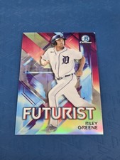 2021 Bowman Chrome Futurist #FUT-RG Riley Greene Detroit Tigers BASEBALL Card D4