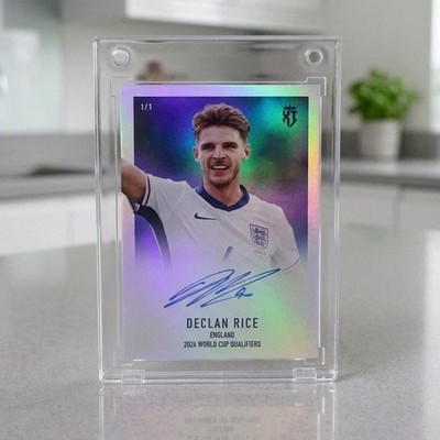 Declan Rice England Elite11 Auto (gedruckt) Karte nummeriert 1/1