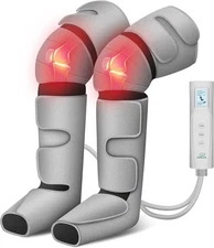 Snailax Air Compression Leg Massager with Heat Thighs Knee Foot Circulation Pain