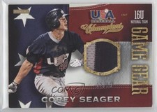 2013 USA Baseball Champions Game Gear Jerseys Prime 12/99 Corey Seager #52 1j2