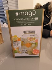 Mogu Gallon Glass Jar Beverage Dispenser 4lts