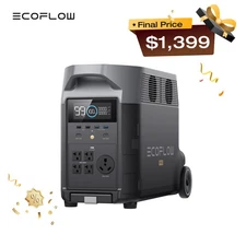 EcoFlow DELTA Pro 3600W Portable Power Station for Home Backup, RV, Camping, LFP