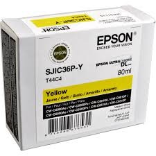 Epson T44C4 - C13T44C440 -SJIC36P-Y - Tinte Gelb - FüR Colorworks Cw-C6000Ae,-image