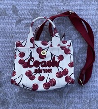 Coach Cherry Print Cargo Tote Canvas Mini 20in