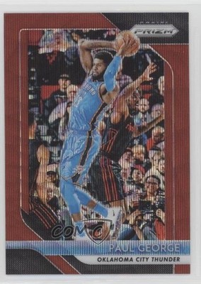 2018-19 Panini Prizm Ruby Wave Prizm Paul George #49 a6i